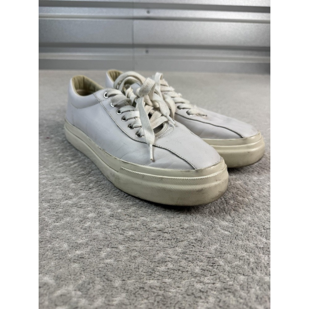 Stepney‎ Workers Club Shoes Mens Size 11 White Leather Lace Up Low Top Sneakers